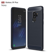 Samsung Galaxy S9 Plus karbon mintás tok - KÉK