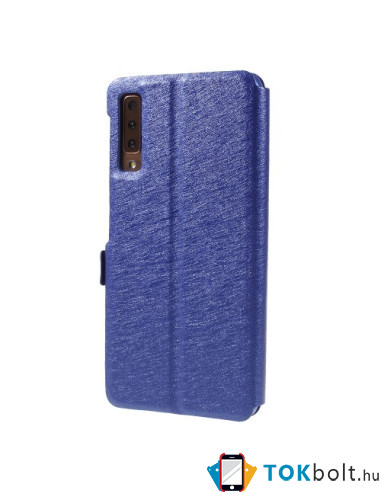 Két ablakos tok Samsung Galaxy A7 (2018) telefonhoz - KÉK