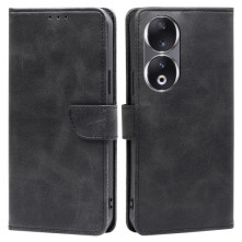 Oldalra nyíló tok Honor 90 telefonhoz - FEKETE