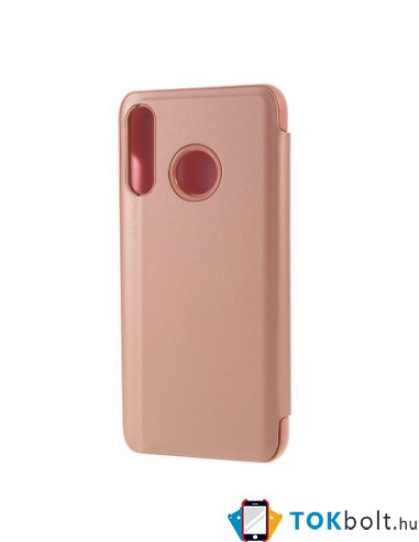 Flip telefontok átlátszó előlappal Huawei P30 lite készülékhez - RÓZSAARANY