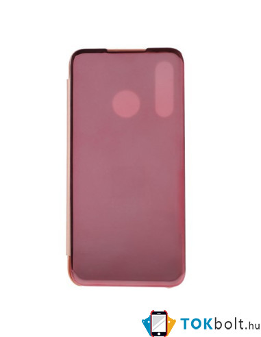 Flip telefontok átlátszó előlappal Huawei P30 lite készülékhez - RÓZSAARANY