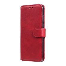 Oldalra nyíló tok Xiaomi Redmi Note 9S telefonhoz - PIROS