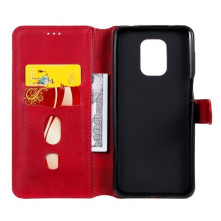 Oldalra nyíló tok Xiaomi Redmi Note 9S telefonhoz - PIROS