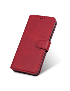 Oldalra nyíló tok Xiaomi Redmi Note 9S telefonhoz - PIROS