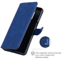 Oldalra nyíló tok Xiaomi Redmi Note 9S telefonhoz - KÉK