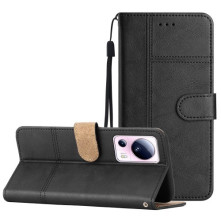 Oldalra nyíló tok Xiaomi 13 Lite telefonhoz - FEKETE