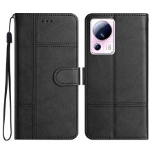 Oldalra nyíló tok Xiaomi 13 Lite telefonhoz - FEKETE