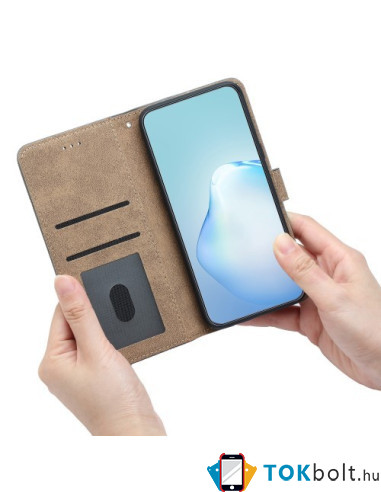 Oldalra nyíló tok Xiaomi 13 Lite telefonhoz - FEKETE