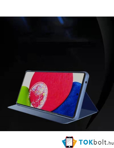 Flip telefontok átlátszó előlappal Samsung Galaxy A13 4G készülékhez - RÓZSAARANY