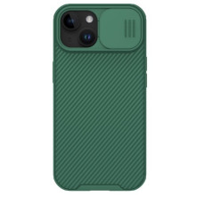 NILLKIN masszív tok kameravédővel Apple iPhone 15 Plus telefonhoz - ZÖLD