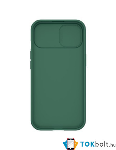 NILLKIN masszív tok kameravédővel Apple iPhone 15 Plus telefonhoz - ZÖLD