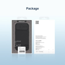NILLKIN masszív tok kameravédővel Apple iPhone 15 Plus telefonhoz - ZÖLD