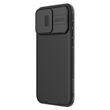 NILLKIN masszív tok kameravédővel Apple iPhone 15 Pro Max telefonhoz - FEKETE