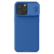 NILLKIN masszív tok kameravédővel Apple iPhone 15 Pro Max telefonhoz - KÉK
