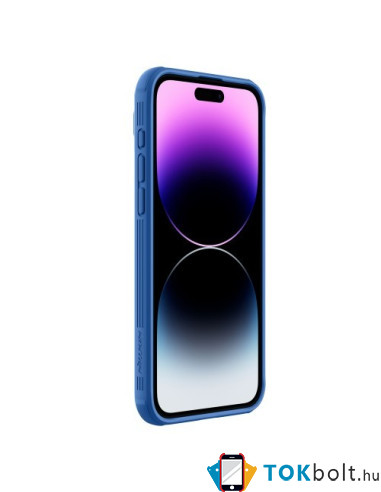 NILLKIN masszív tok kameravédővel Apple iPhone 15 Pro telefonhoz - KÉK