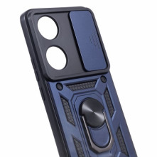 Kemény műanyag és rugalmas TPU hibrid tok Honor 90 telefonhoz - KÉK