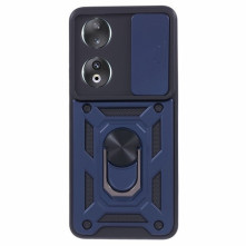 Kemény műanyag és rugalmas TPU hibrid tok Honor 90 telefonhoz - KÉK