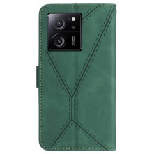 Oldalra nyíló tok Xiaomi 13T telefonhoz - ZÖLD