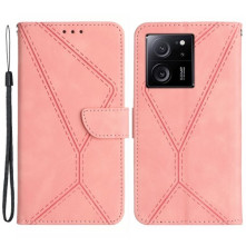 Oldalra nyíló tok Xiaomi 13T telefonhoz - RÓZSASZÍN
