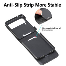 Flip tok Samsung Galaxy Z Flip4 5G telefonhoz - FEKETE