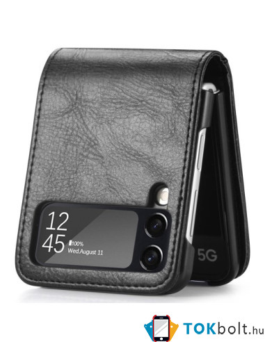 Flip tok Samsung Galaxy Z Flip4 5G telefonhoz - FEKETE