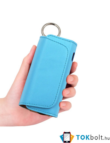 IQOS 3.0/ 3.0 Duo/ 3.0 Multi elektromos cigaretta tartó tok - 12 x 6.5 x 4.5 cm - VILÁGOSKÉK