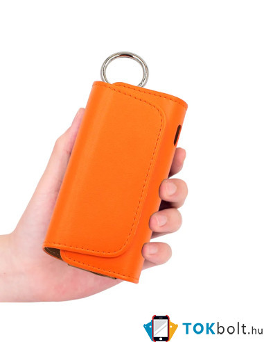 IQOS 3.0/ 3.0 Duo/ 3.0 Multi elektromos cigaretta tartó tok - 12 x 6.5 x 4.5 cm - NARANCSSÁRGA
