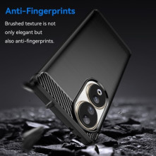 Honor 90 karbon mintás tok - FEKETE