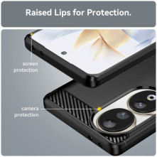 Honor 90 karbon mintás tok - FEKETE
