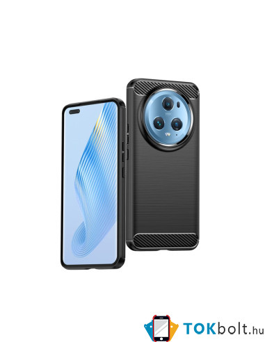 Honor Magic5 Pro karbon mintás tok - FEKETE
