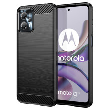 Motorola Moto G13 / G23 / G53 karbon mintás tok - FEKETE