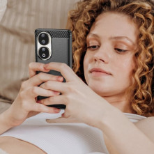 Honor 90 karbon mintás tok - FEKETE