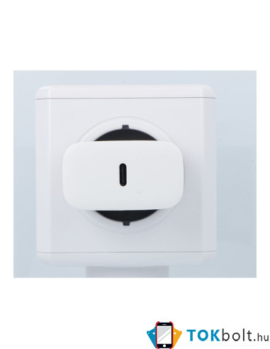 FORCELL töltő EU USB Lightning kábellel 3A 20W Quick Charge 4.0 - FEHÉR