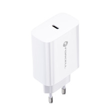 FORCELL töltő EU USB Lightning kábellel 3A 20W Quick Charge 4.0 - FEHÉR