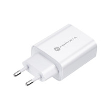 FORCELL töltő EU USB Lightning kábellel 3A 20W Quick Charge 4.0 - FEHÉR