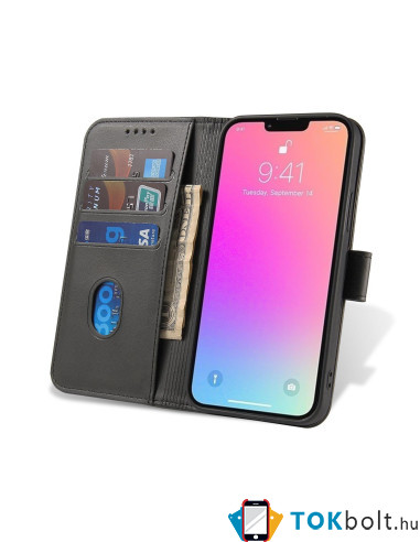 MAGNET BOOK mappatok Honor 90 telefonhoz - FEKETE