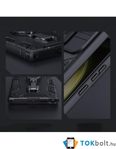 Nillkin CamShield Armor Pro Magnetic tok Samsung Galaxy S23 Ultra készülékhez - FEKETE