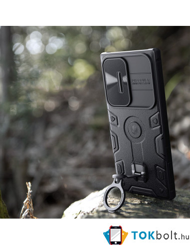 Nillkin CamShield Armor Pro Magnetic tok Samsung Galaxy S23 Ultra készülékhez - FEKETE
