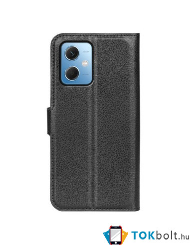 Oldalra nyíló tok Xiaomi Redmi Note 12 / Poco X5 telefonhoz - FEKETE