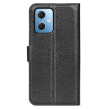 Oldalra nyíló tok Xiaomi Redmi Note 12 / Poco X5 telefonhoz - FEKETE