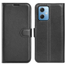 Oldalra nyíló tok Xiaomi Redmi Note 12 / Poco X5 telefonhoz - FEKETE