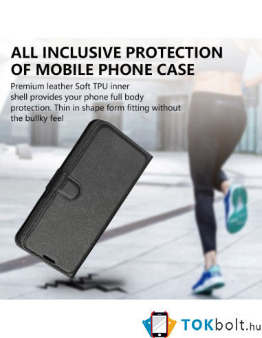 Oldalra nyíló tok Xiaomi Redmi Note 12 / Poco X5 telefonhoz - FEKETE