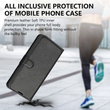 Oldalra nyíló tok Xiaomi Redmi Note 12 / Poco X5 telefonhoz - FEKETE