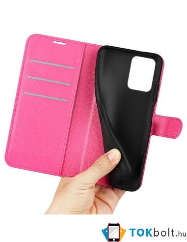 Oldalra nyíló tok Xiaomi Redmi Note 12 / Poco X5 telefonhoz - PINK