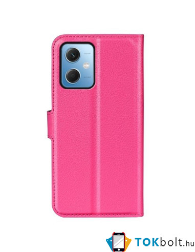 Oldalra nyíló tok Xiaomi Redmi Note 12 / Poco X5 telefonhoz - PINK