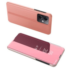 Flip telefontok átlátszó előlappal Xiaomi Redmi Note 12 Pro / Poco X5 Pro készülékhez - PINK