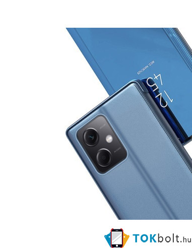 Flip telefontok átlátszó előlappal Xiaomi Redmi Note 12 Pro / Poco X5 Pro készülékhez - PINK