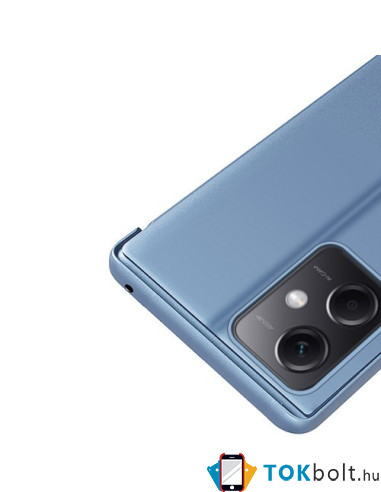 Flip telefontok átlátszó előlappal Xiaomi Redmi Note 12 Pro / Poco X5 Pro készülékhez - PINK