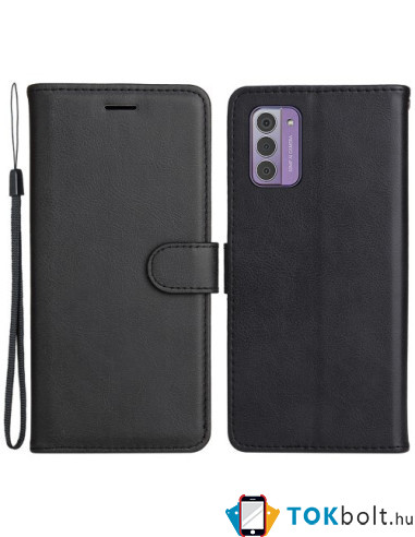 Oldalra nyíló tok Nokia G42 telefonhoz - FEKETE