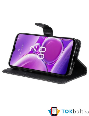 Oldalra nyíló tok Nokia G42 telefonhoz - FEKETE